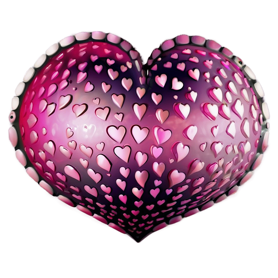 Vibrant Pink Heart Design Png 79