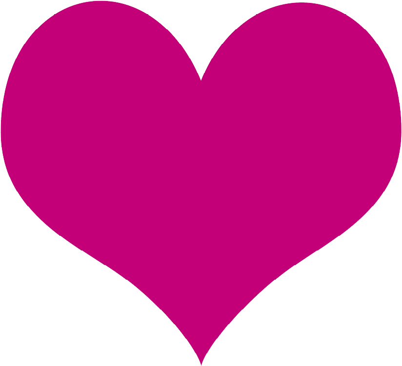 Vibrant Pink Heart Icon