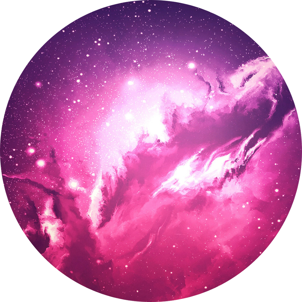 Vibrant Pink Nebula Sky