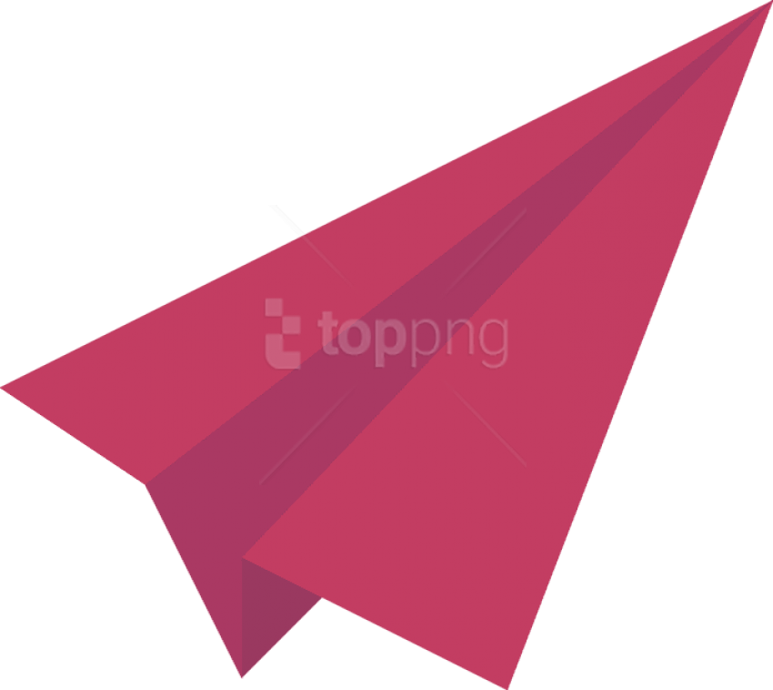 Vibrant Pink Paper Plane