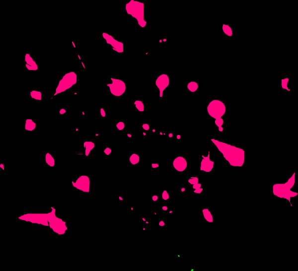 Vibrant_ Pink_ Splatter_on_ Black