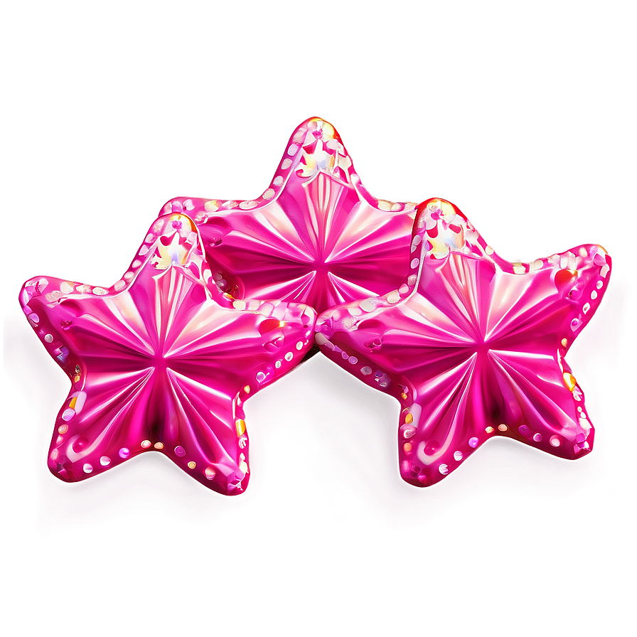 Vibrant Pink Stars Png 99