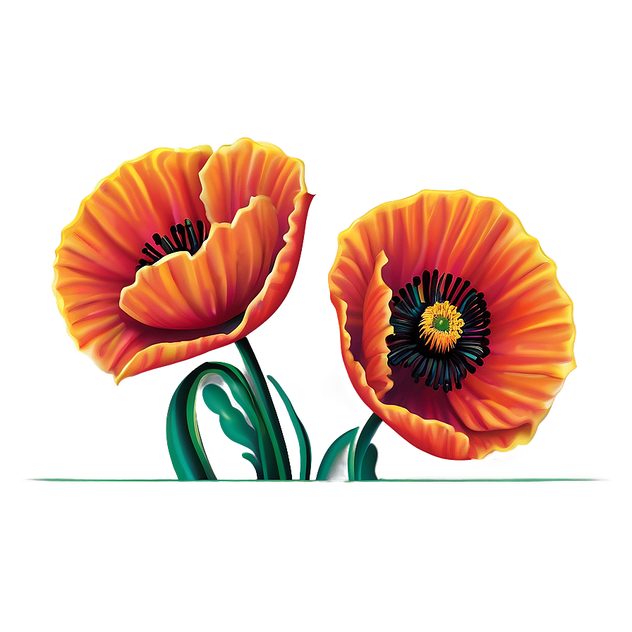 Vibrant Poppies Png 04292024