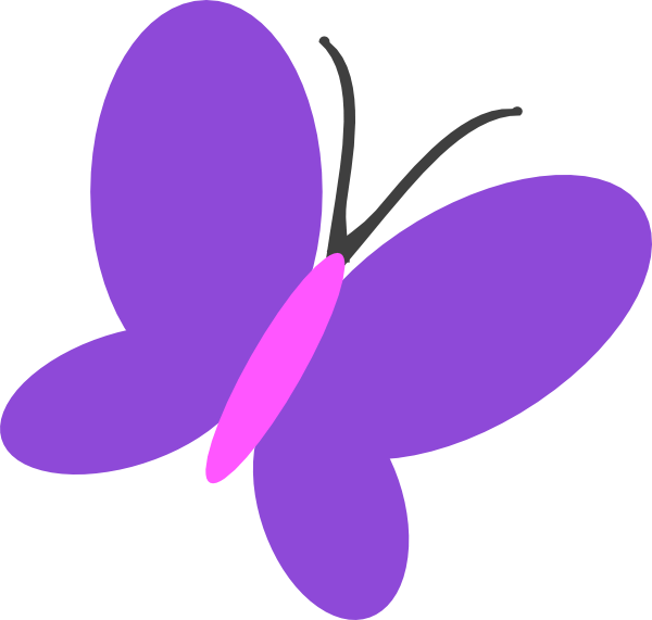 Vibrant Purple Butterfly Graphic