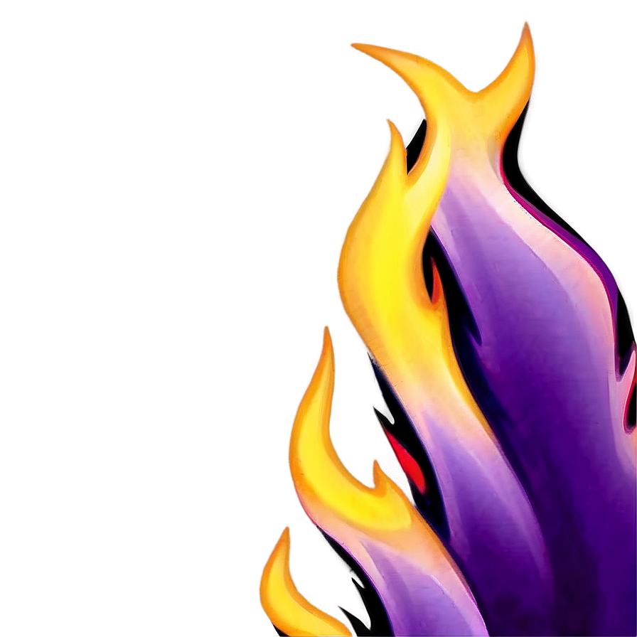 Vibrant Purple Flame Png Fhu54