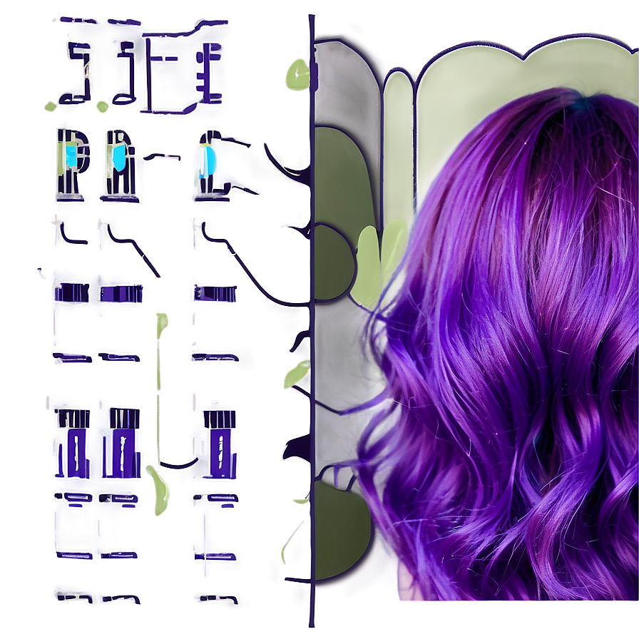 Vibrant Purple Hair Dye Effect Png 06272024