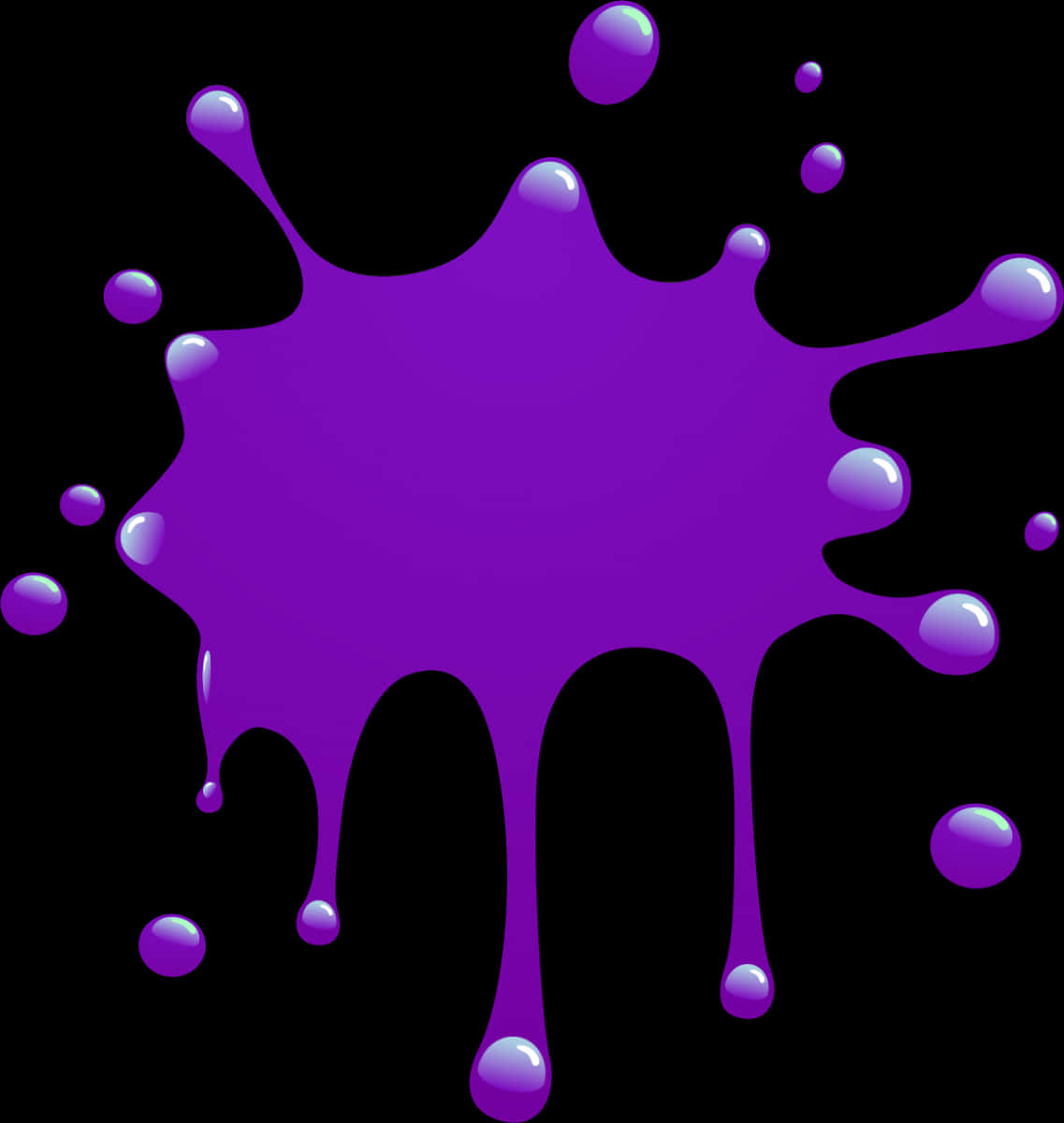 Vibrant Purple Paint Splatter
