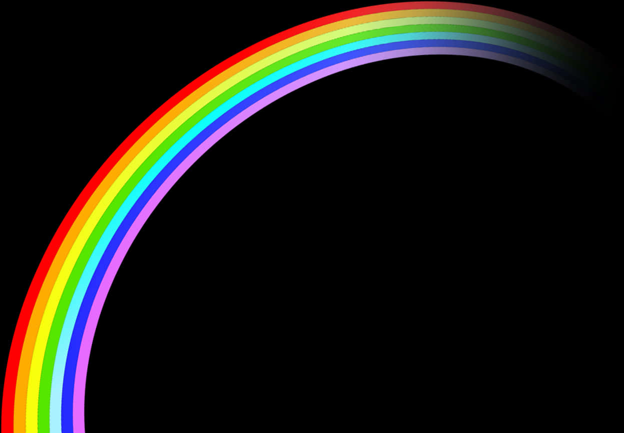 Vibrant Rainbow Arcon Black Background
