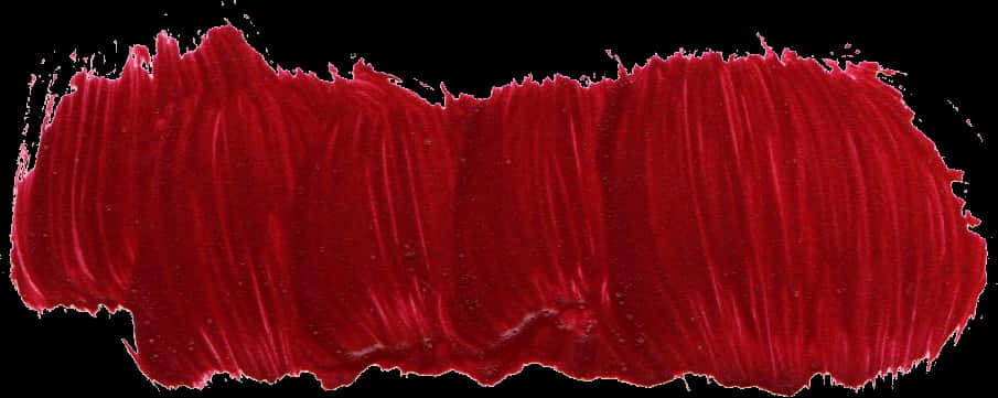 Vibrant Red Brush Stroke