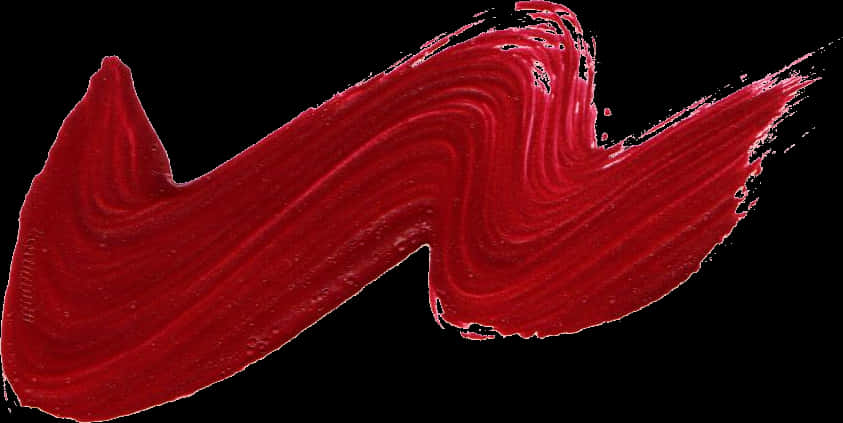 Vibrant Red Brush Stroke