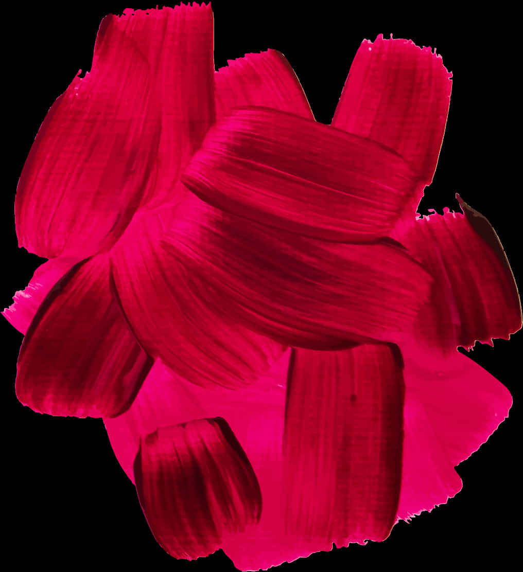 Vibrant Red Brushstroke Texture
