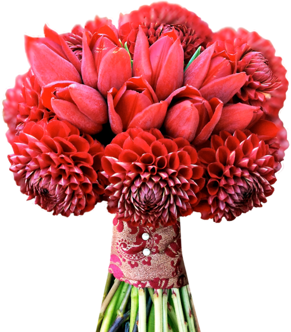 Vibrant Red Floral Bouquet