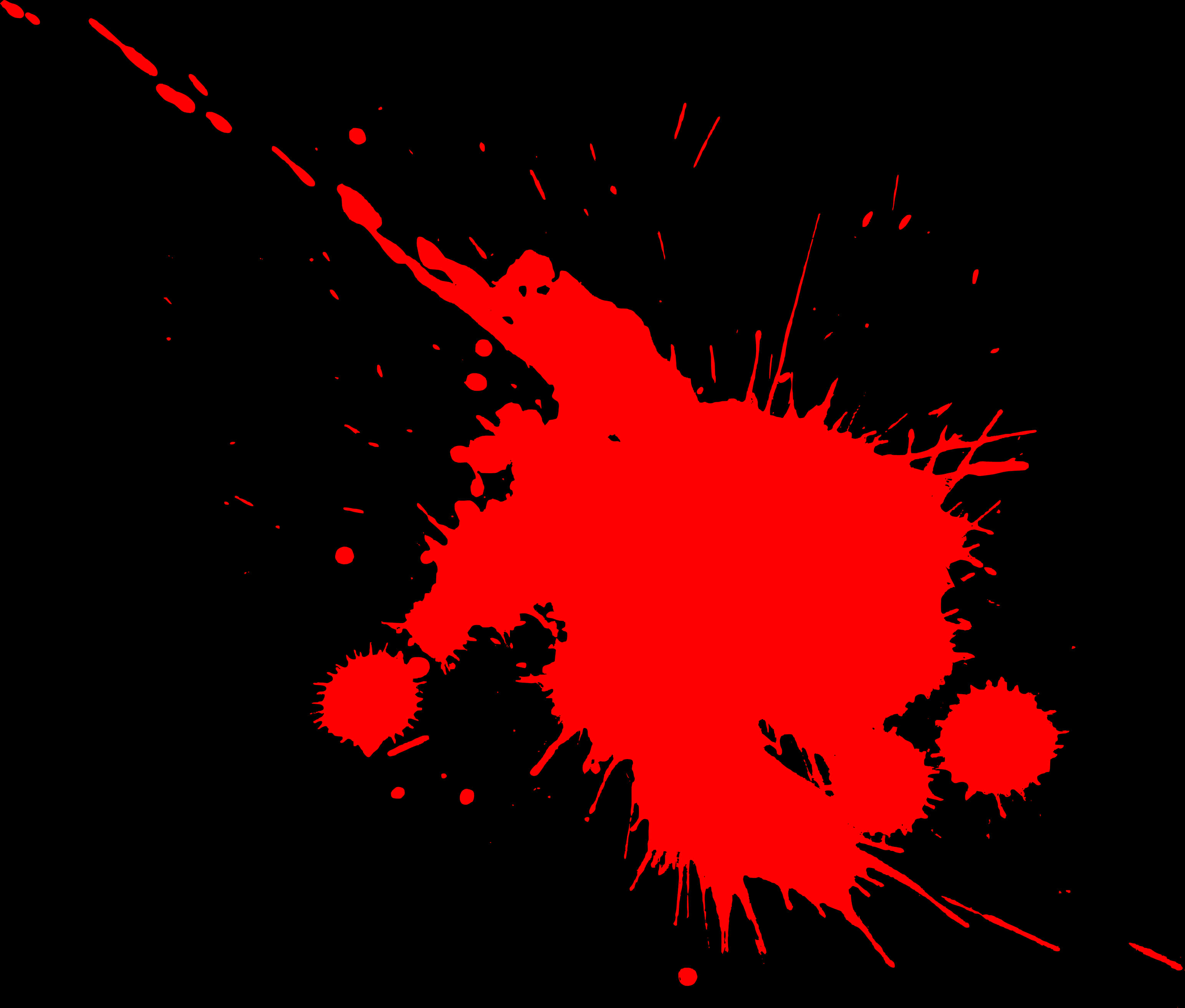 Vibrant Red Paint Splatter