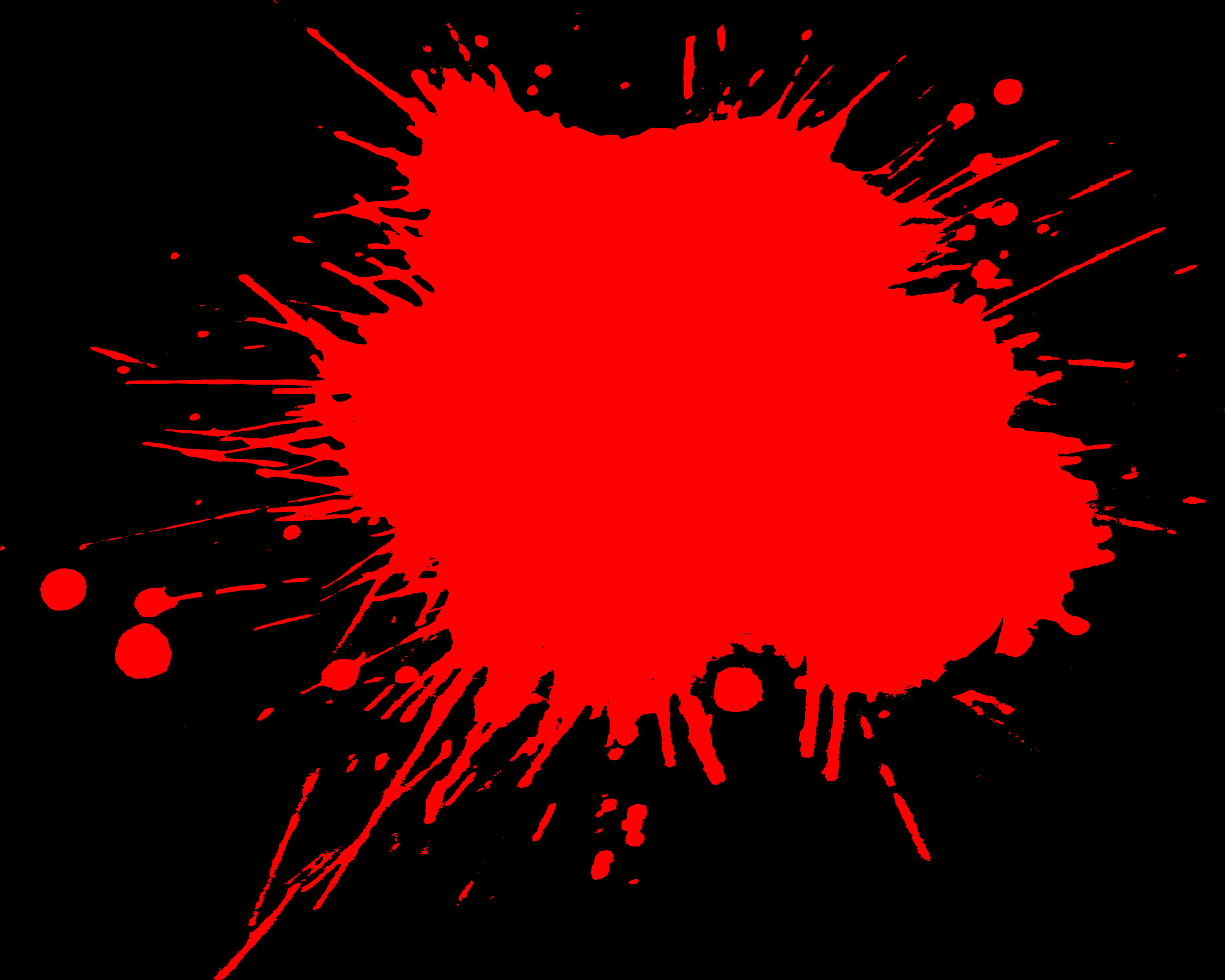 Vibrant Red Paint Splatter