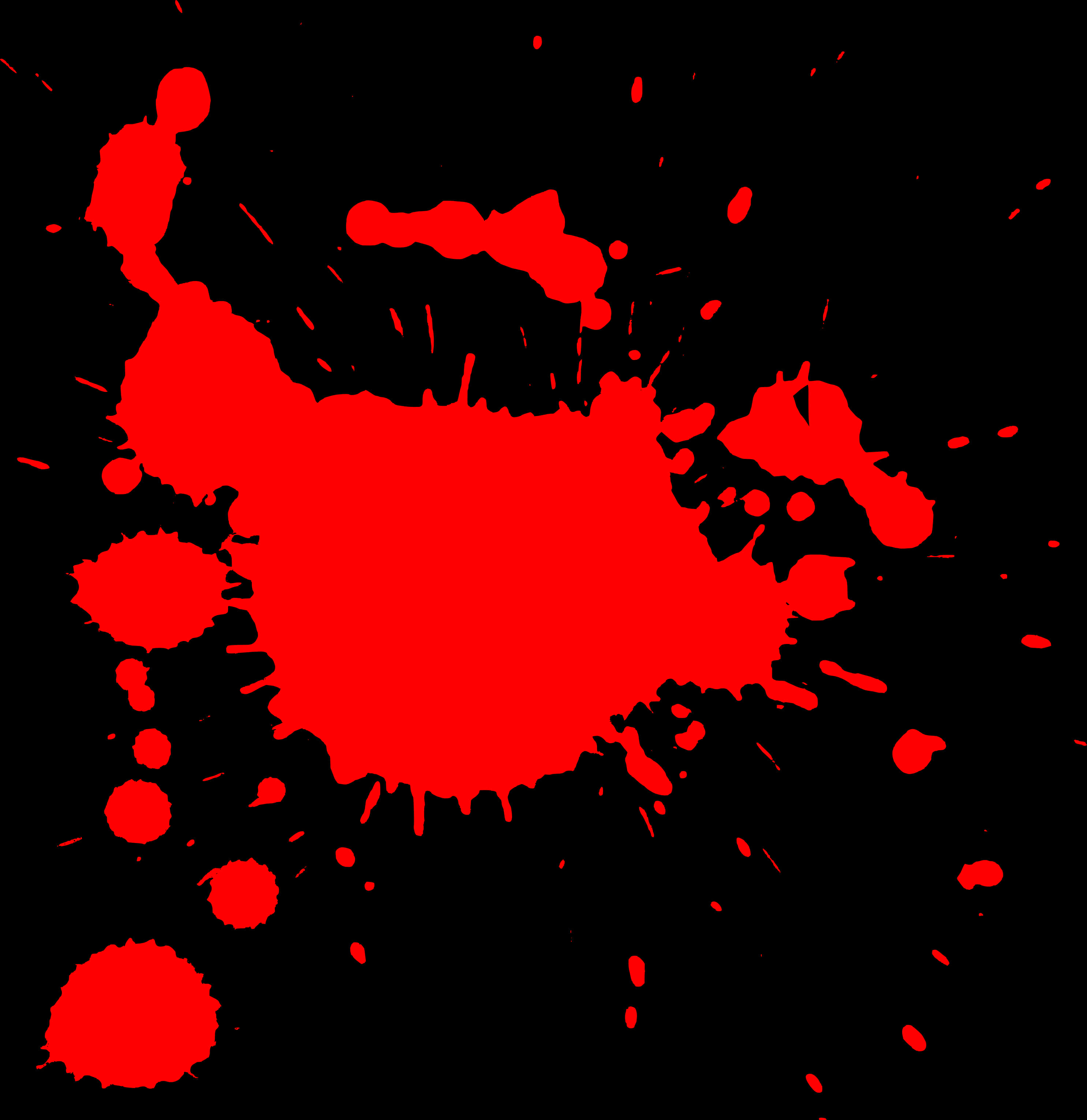 Vibrant Red Paint Splatter