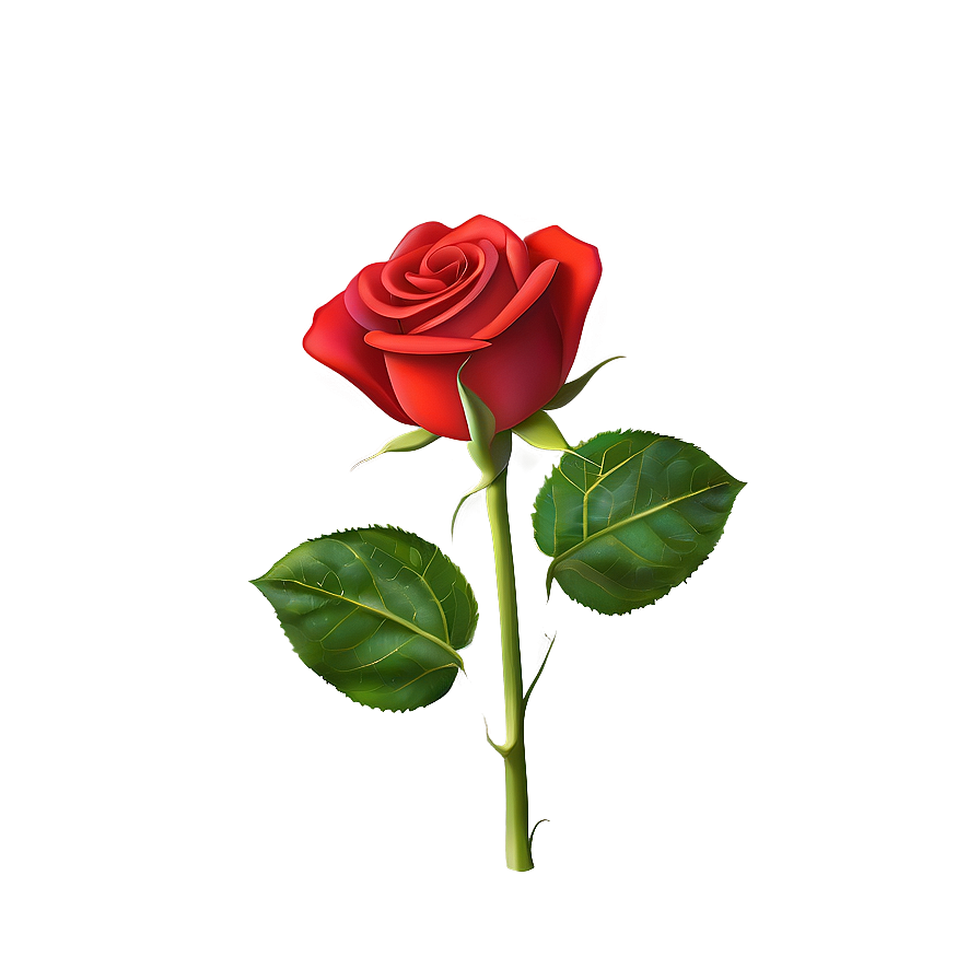 Vibrant Red Rose Png 05062024