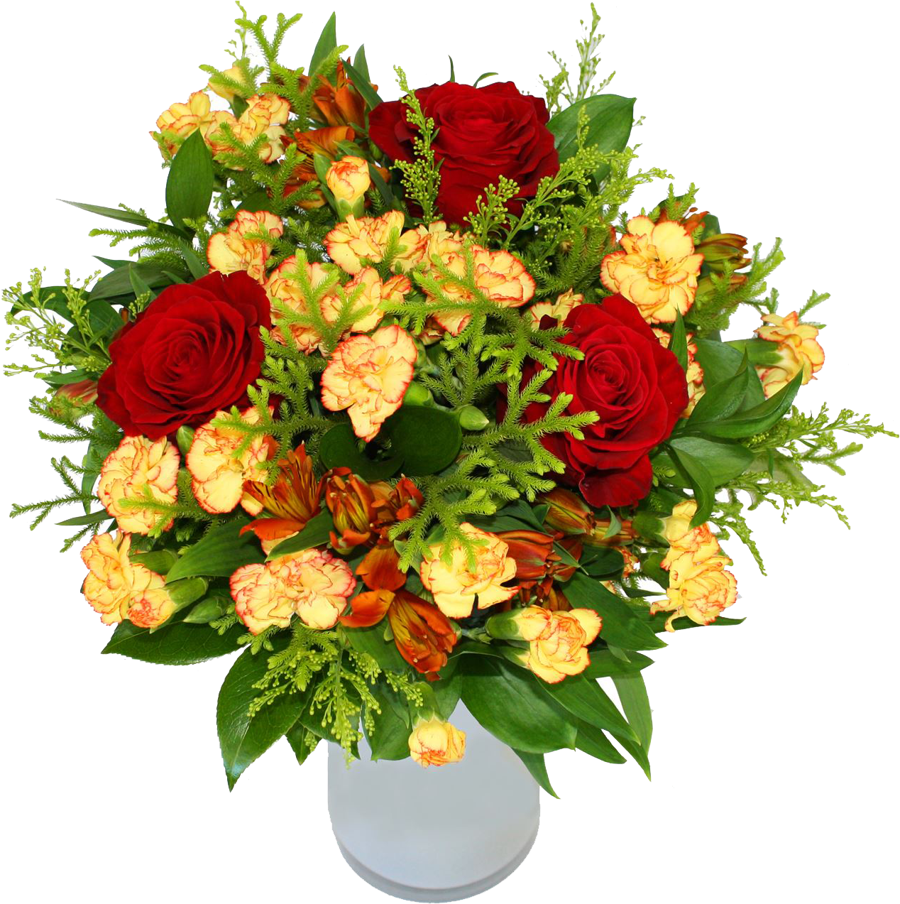 Vibrant_ Rose_ Carnation_ Bouquet