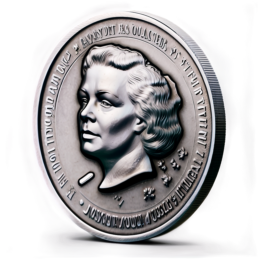 Vibrant Silver Coin Png Mir