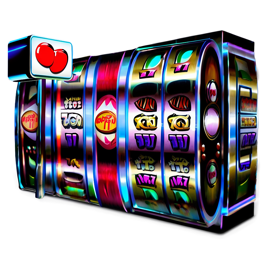 Vibrant Slot Machine Illustration