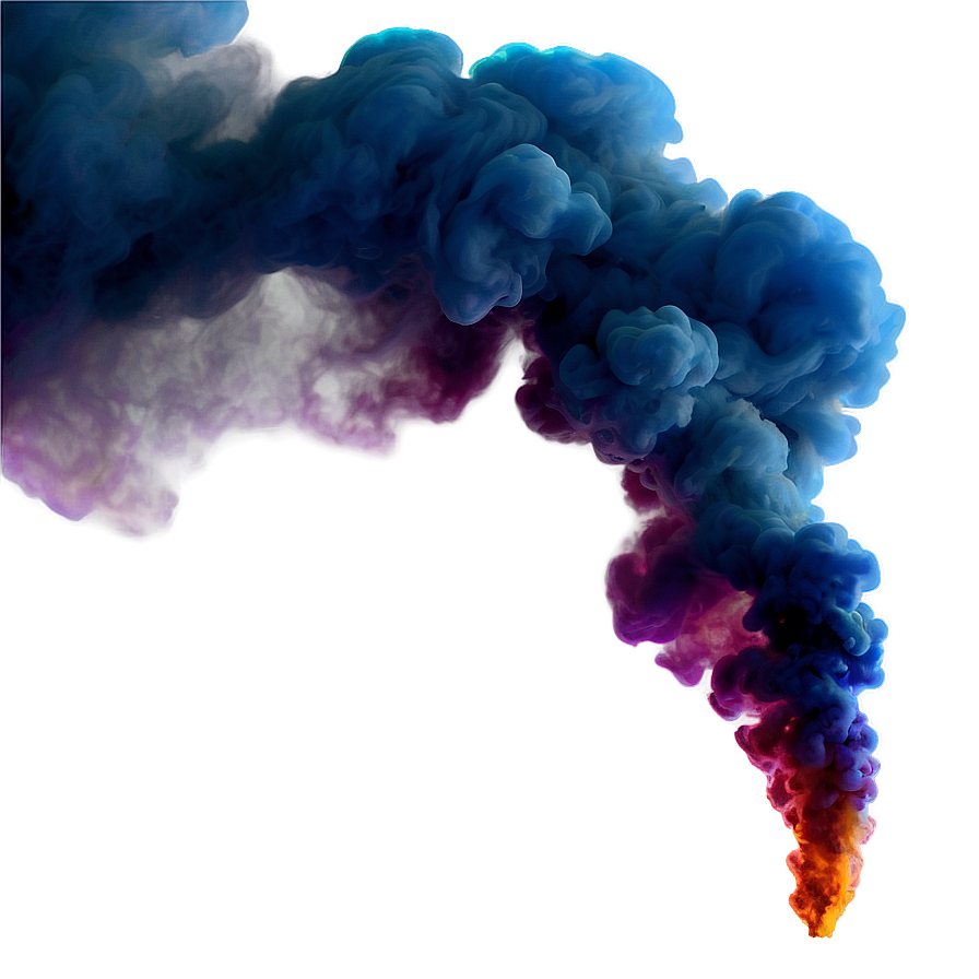 Vibrant Smoke Plume Texture Png 06132024