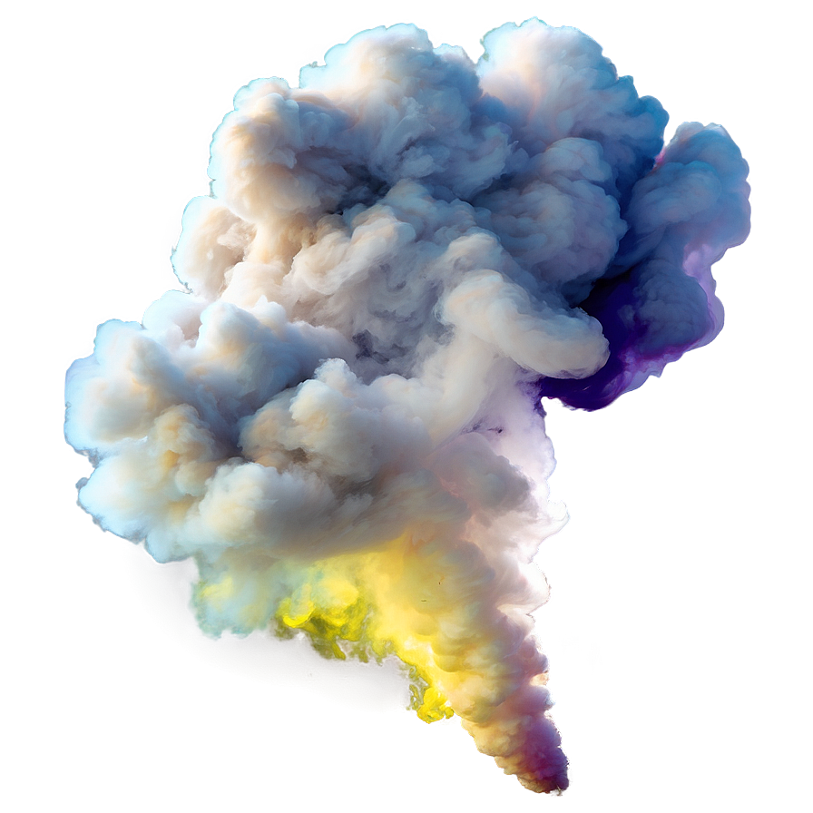 Vibrant Smoke Plume Texture Png Swk