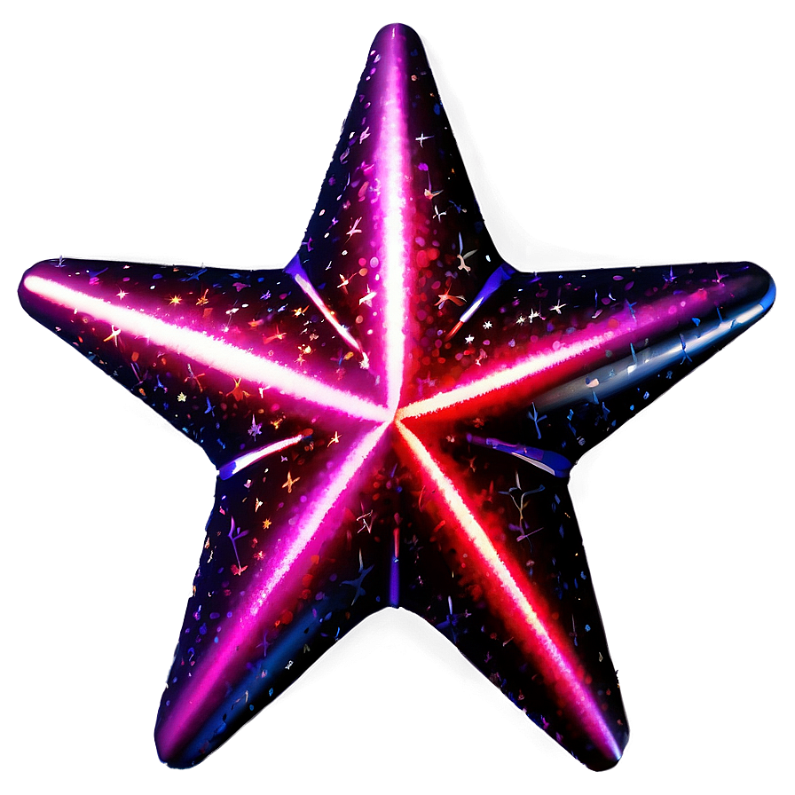 Vibrant Sparkle Star Png Gem