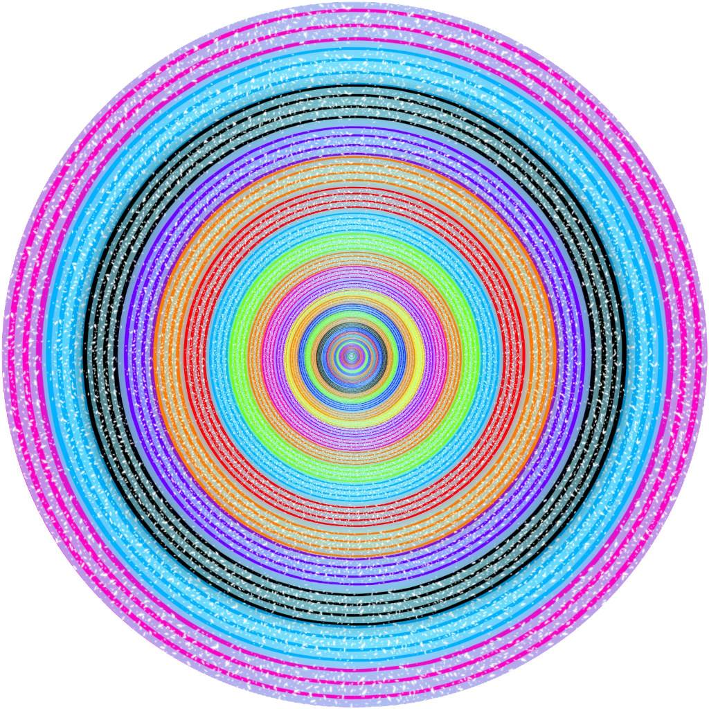 Vibrant Spiral Circle Pattern Background