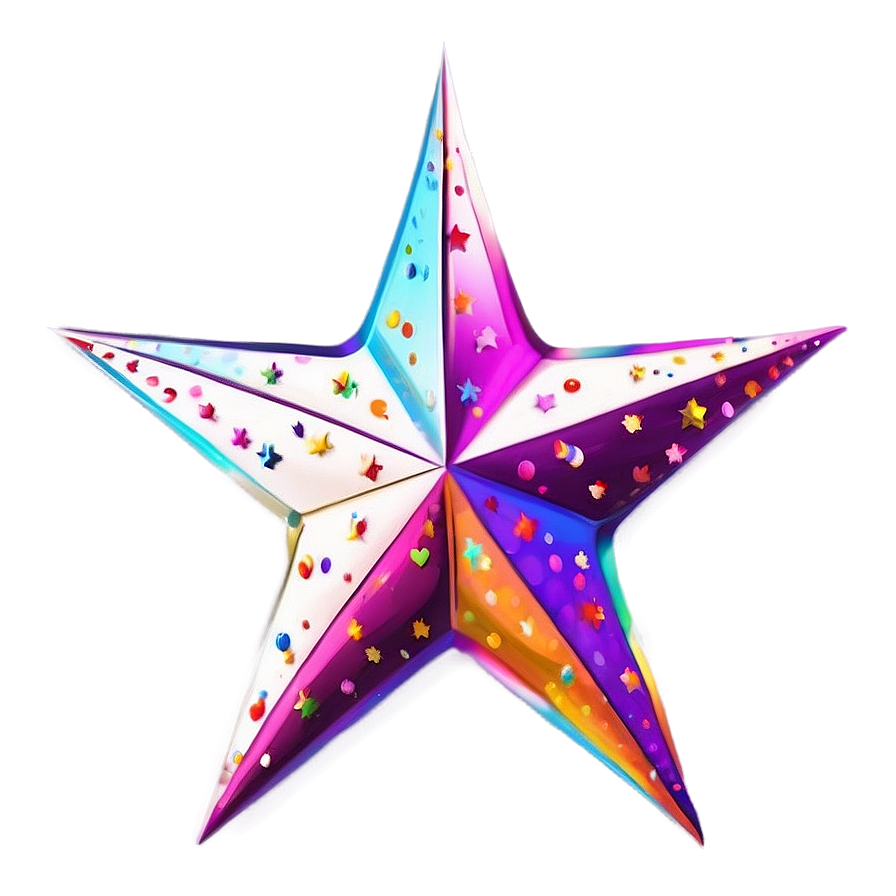 Vibrant Star Cute Png 06122024