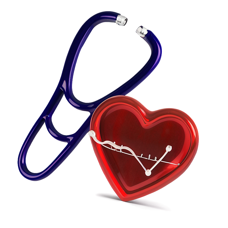 Vibrant Stethoscope Heart Png 61