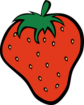 Vibrant Strawberry Graphic