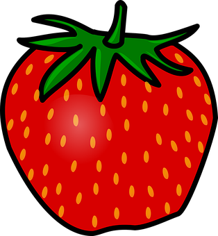 Vibrant Strawberry Illustration