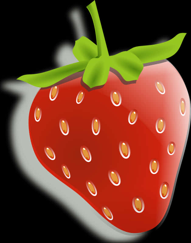 Vibrant Strawberry Illustration