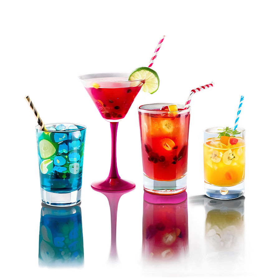 Vibrant Summer Cocktails Png 6