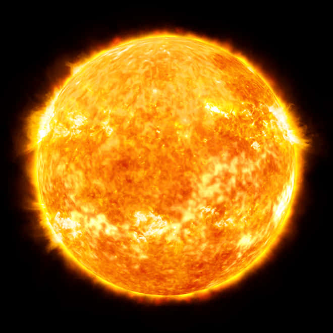 Vibrant Sun Transparent Background