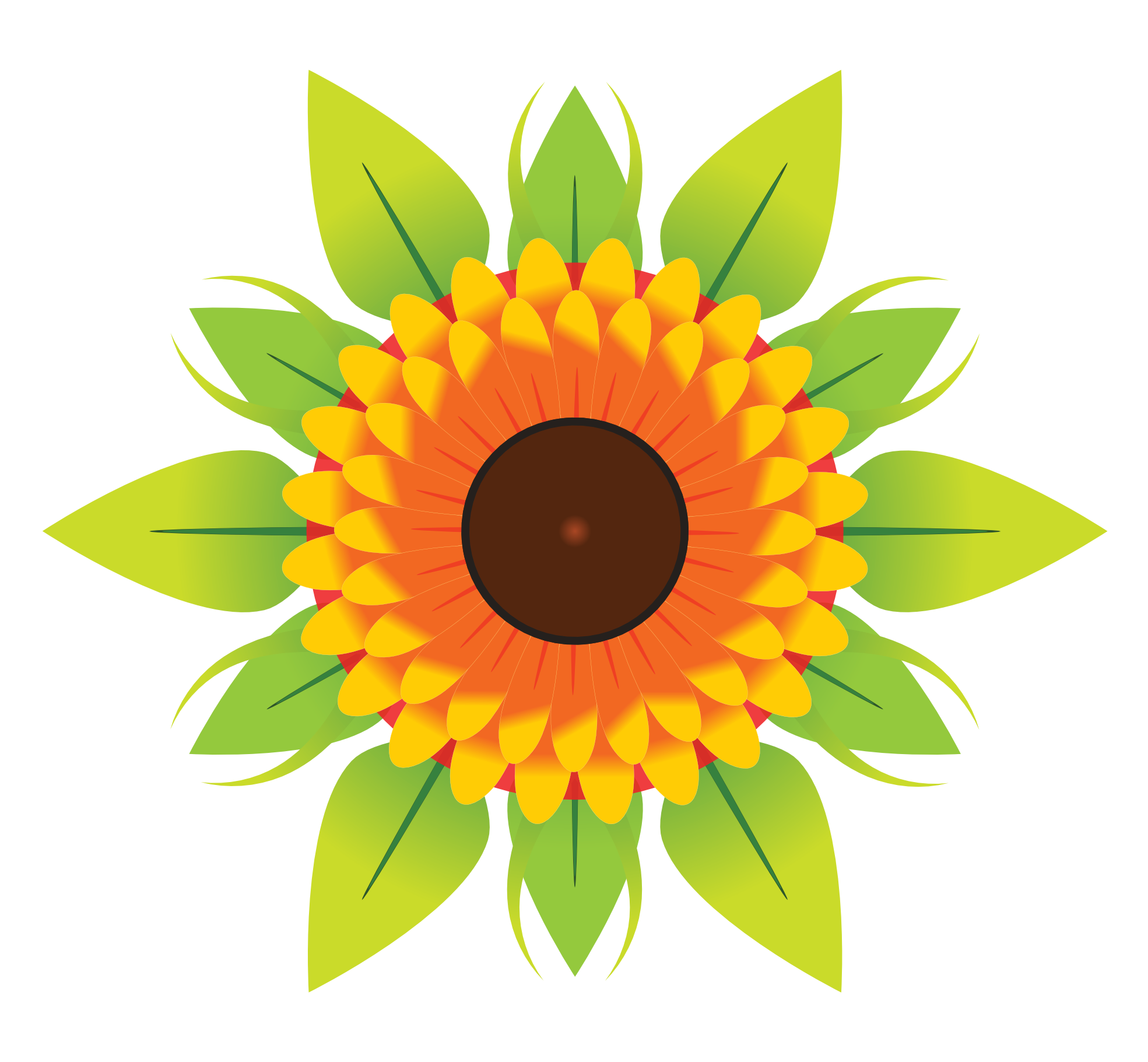 Vibrant Sunflower Graphic