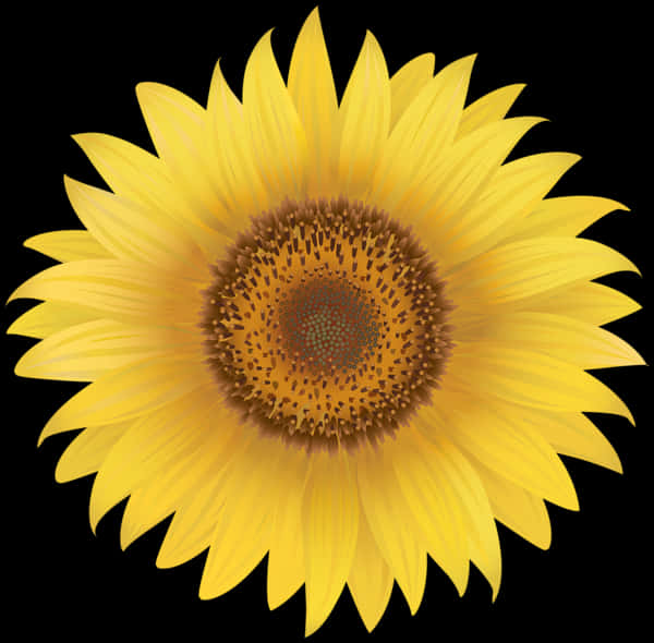 Vibrant_ Sunflower_ Illustration