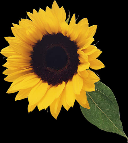 Vibrant Sunflower Single Bloom