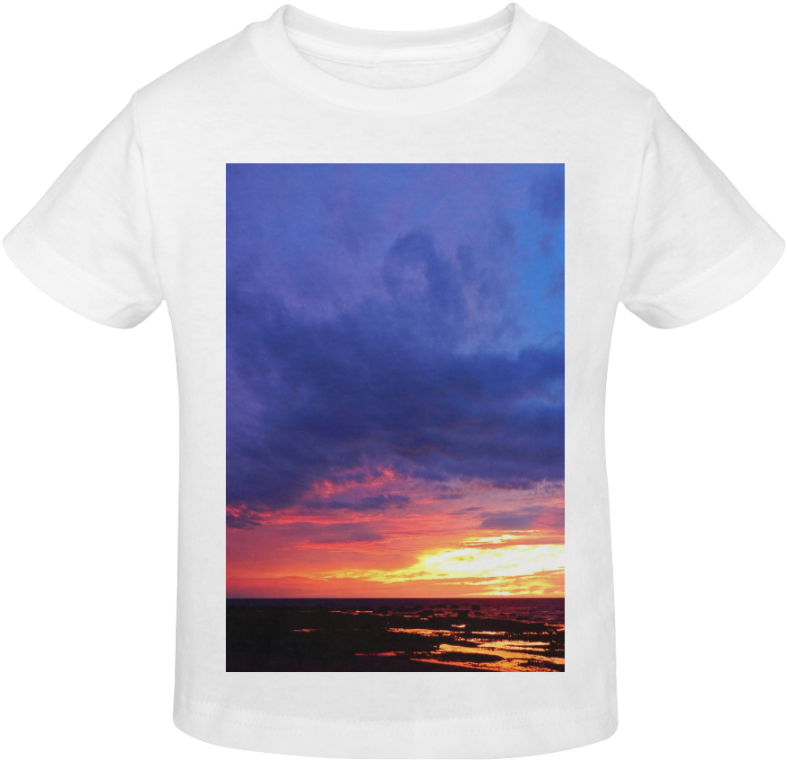 Vibrant_ Sunset_ Sky_ Tshirt_ Design