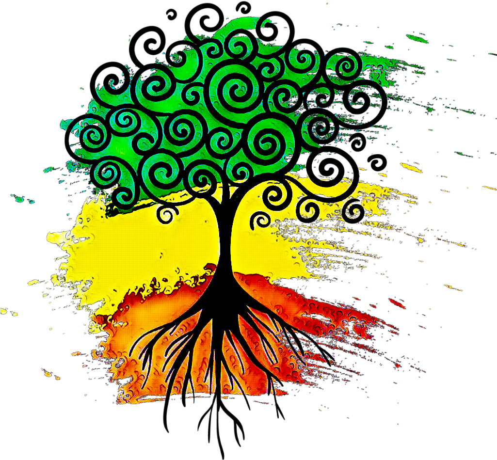 Vibrant Swirl Tree Artwork