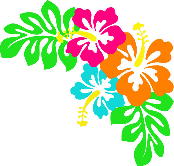 Vibrant Tropical Floral Graphic