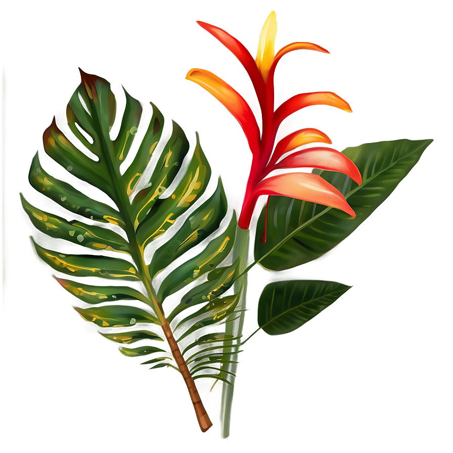 Vibrant Tropical Plants Png Hqy