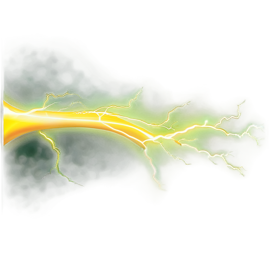 Vibrant Yellow Lightning Illustration Png Mwk