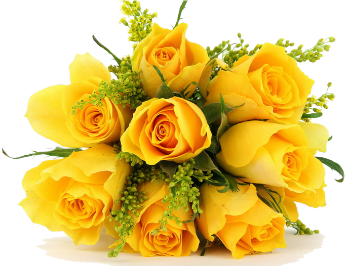 Vibrant Yellow Rose Bouquet