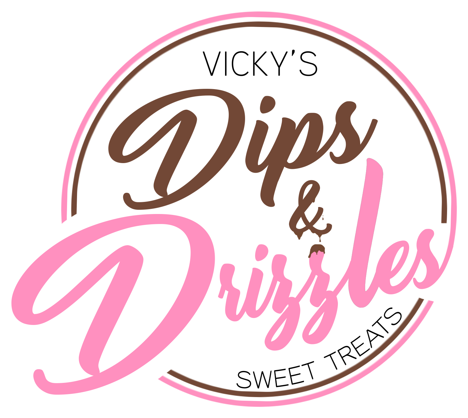 Vickys Dips Drizzles Logo