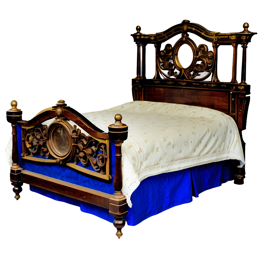 Victorian Bed Vintage Png Yip4