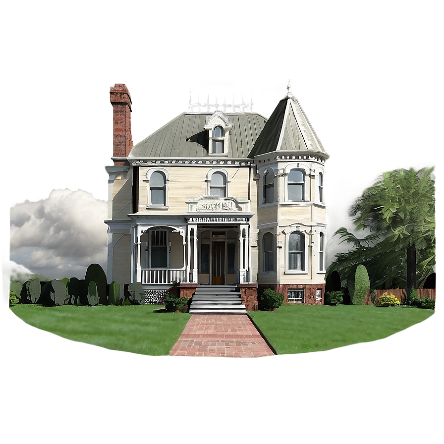 Victorian House Drawing Png Col54