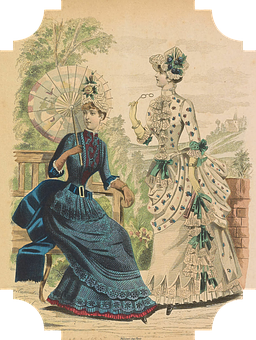 Victorian Ladies Fashion Illustration