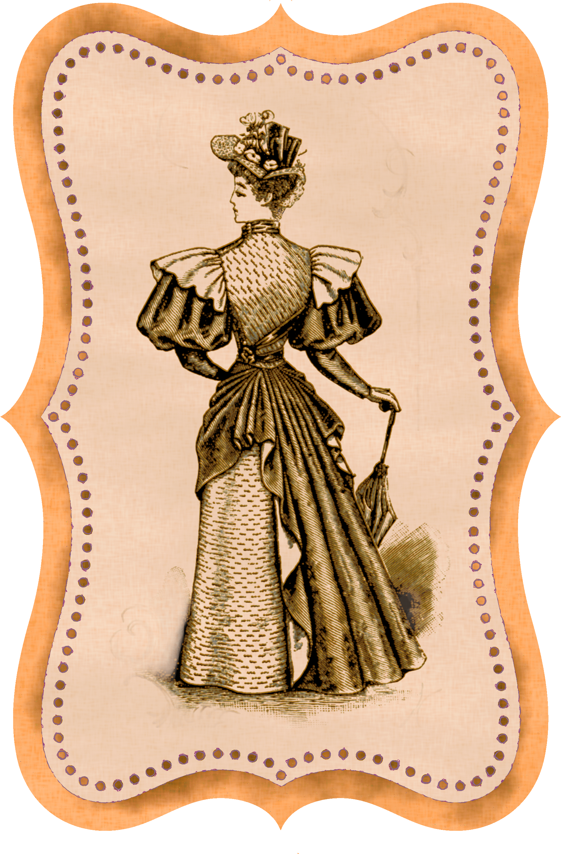 Victorian Lady Fashion Illustration