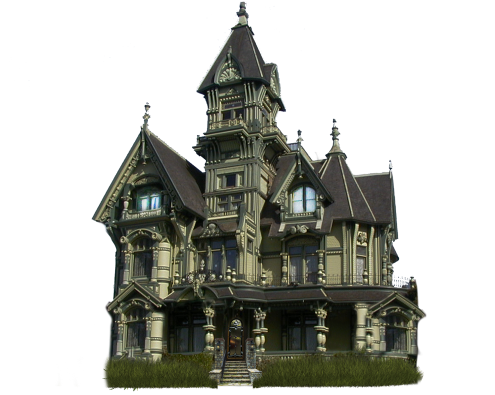 Victorian Mansion Nighttime