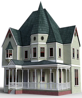 Victorian Style House3 D Model